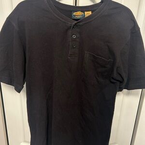 Men's Black Henley Shirt size medium